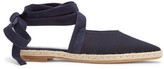 Thumbnail for your product : J.W.Anderson Wraparound Leather Backless Espadrilles - Navy