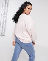 Thumbnail for your product : Urban Bliss Plus balloon sleeve sweater in pink
