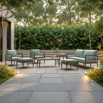 RST Brands Morelia 7-Piece Sunbrella® Outdoor Patio Seating Set