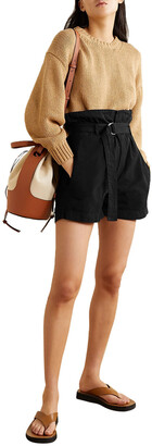 Bassike Belted Cotton-canvas Shorts