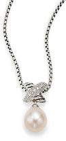 Thumbnail for your product : David Yurman X Pearl Pendant Necklace with Diamonds