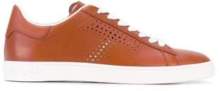 Tod's Women's Brown Leather Sneakers.
