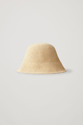 【COS】 (W) Crochet Bucket Hat Light Beige White CROCHET BUCKET HAT - WHITE | COS