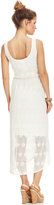 Thumbnail for your product : London Times Dress, Sleeveless Crochet-Lace High-Low