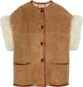 Shearling-Lined Suede Vest 