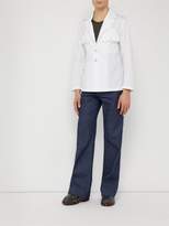 Thumbnail for your product : Maison Margiela Panelled Cotton Shirt - Mens - White