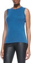 Thumbnail for your product : Lafayette 148 New York Cashmere Sleeveless Slim Shell, Peacock