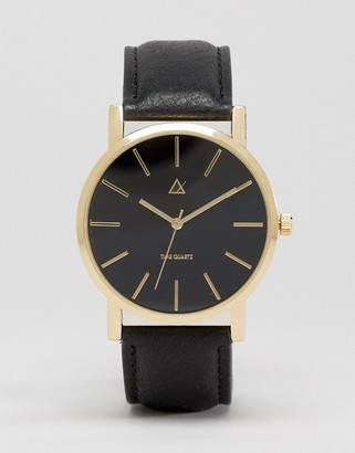ASOS Watch And Cufflink Set In Black And Gold