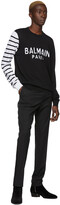 Thumbnail for your product : Balmain Black Wool Satin Trousers