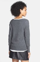 Thumbnail for your product : Halogen Embellished Neck Cashmere Sweater