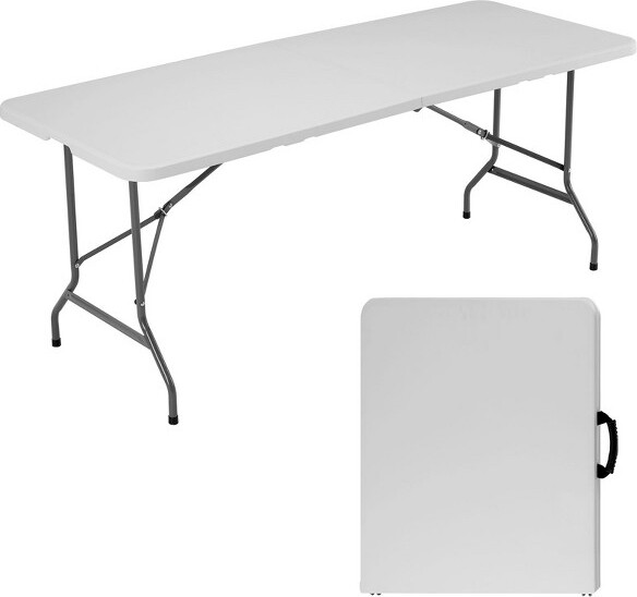 GulchesFoldingTableHeavyDuty-Indoor/OutdoorPortableTablewithHandleforCamping/Picnic/Party