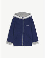 Thumbnail for your product : BOSS Logo cotton-blend hoody 4-16 years
