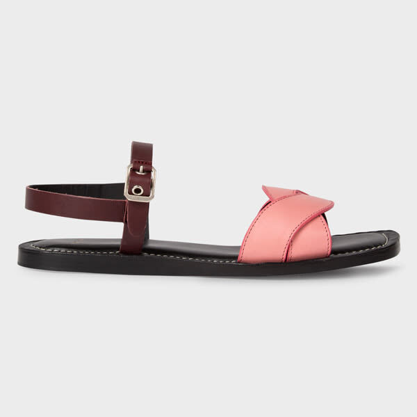Paul Smith Women's Powder Pink 'Sedona' Leather Sandals - ShopStyle