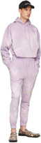 Thumbnail for your product : Martine Rose Purple Tie-Dye Slim Logo Sweatpants