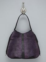 Thumbnail for your product : Sondra Roberts Side Zip Embossed Leather Satchel