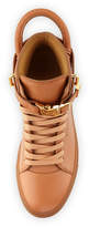 Thumbnail for your product : Buscemi 100mm Bison High-Top Sneaker, Peanut