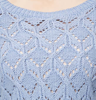 LOFT Maternity Diamond Pointelle Sweater