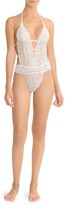 Thumbnail for your product : In Bloom Stretch Lace & Mesh Bridal Teddy