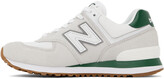 Thumbnail for your product : New Balance Gray & White 574 Sneakers