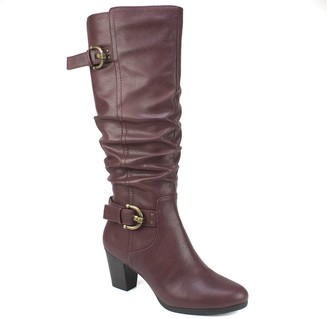 womens tall burgundy boots