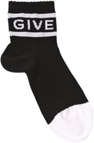 Thumbnail for your product : Givenchy 2 Pairs Of Cotton Knit Socks