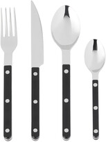 Thumbnail for your product : Sabre Black Bistrot Solid 24-Piece Cutlery Set
