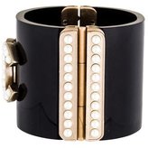 Thumbnail for your product : Chanel Faux Pearl CC Resin Cuff