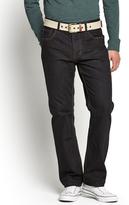 Thumbnail for your product : Goodsouls Mens Straight Fit Jeans with Belt - Black