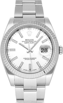 Rolex Men's Silver Watches | ShopStyle