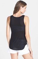 Thumbnail for your product : Paige Denim 'Raquel' Silk Inset Tank