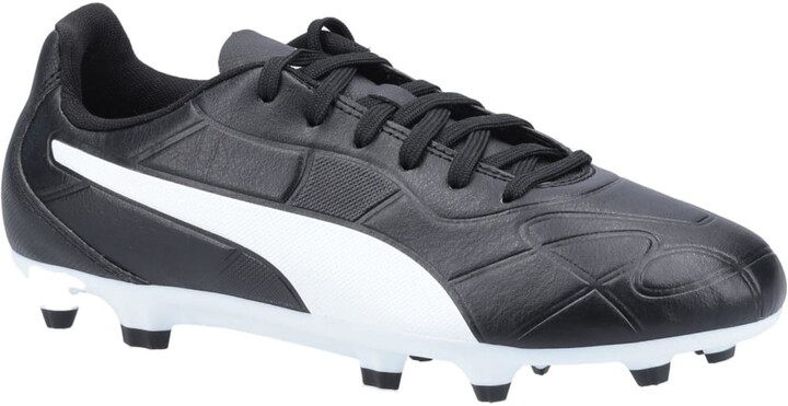 Puma Childrens/Kids Monarch FG Leather Firm Ground Rugby Boots  (Black/White) - ShopStyle Kids' Clothes