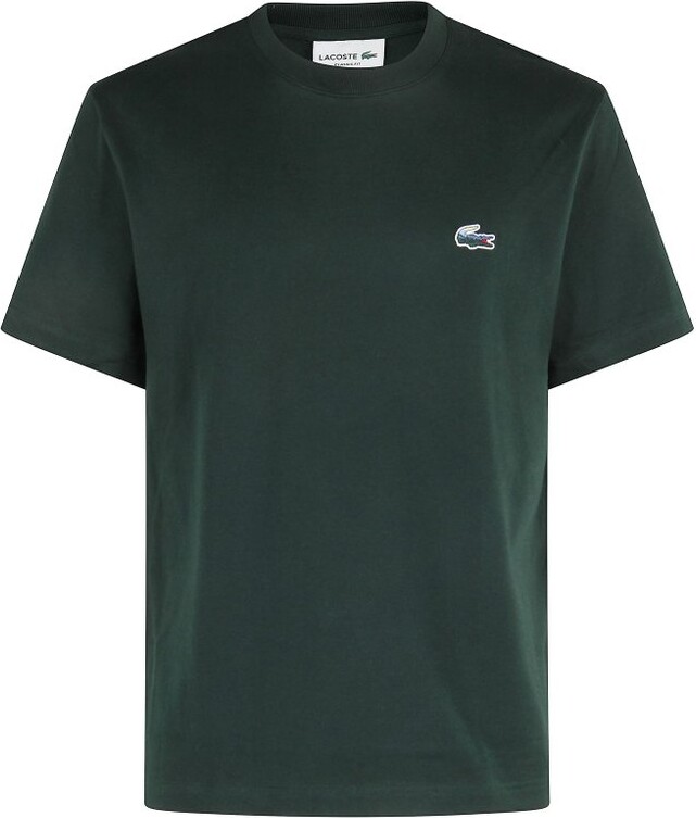 Lacoste Heavy Jersey Landscape Logo Patch T-Shirt