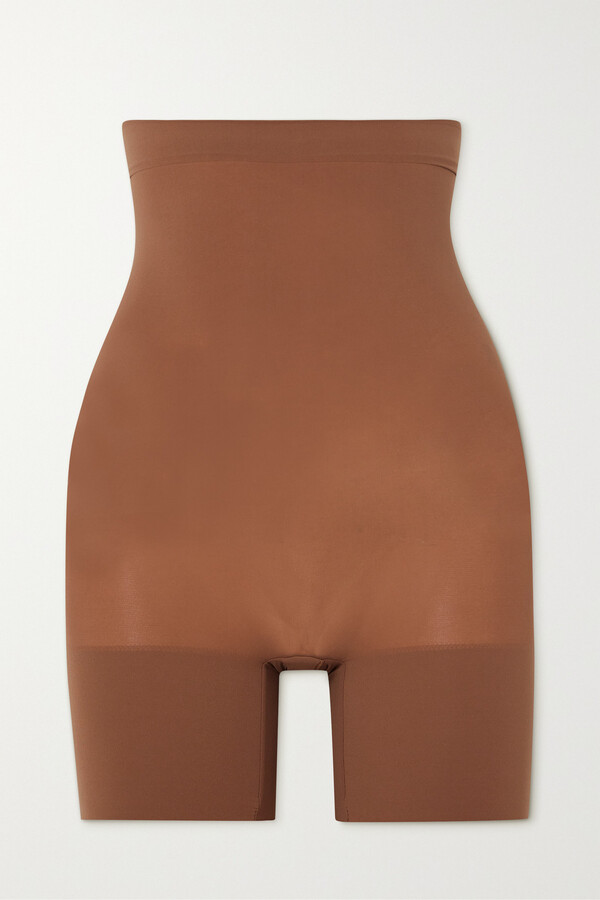 Womens Skims brown Seamless Sculpt Mid-Thigh Shorts