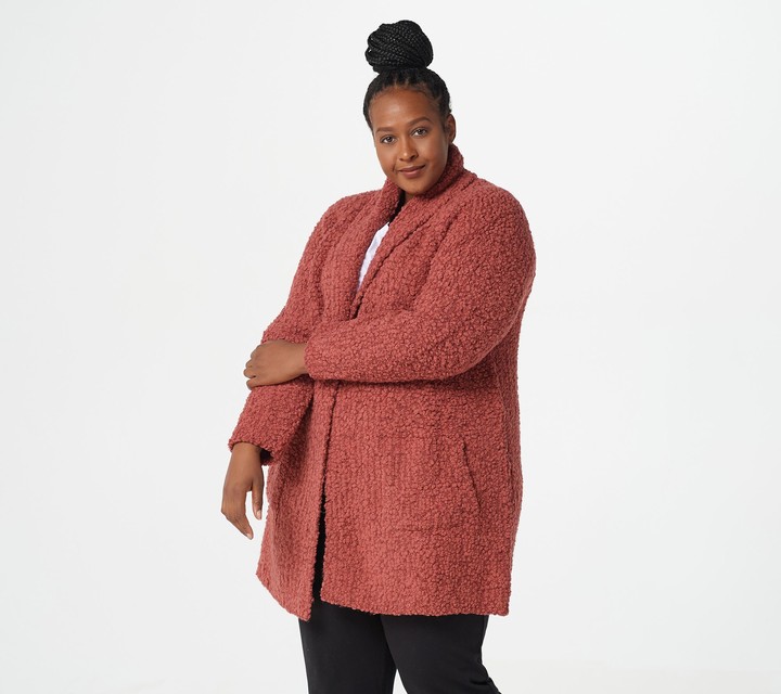 barefoot dreams boucle shawl cardi