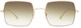 Thumbnail for your product : Garrett Leight Crescent Square Frame Sunglasses - Womens - Dark Green