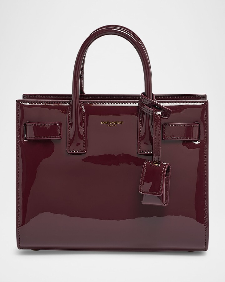 Saint Laurent Sac de Jour Nano Top-Handle Bag in Patent Leather