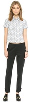 Thumbnail for your product : RED Valentino Cropped Bow Pants