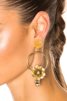 Thumbnail for your product : Dolce & Gabbana Flower Hoop Earrings