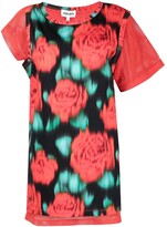 Thumbnail for your product : Kenzo Rose-Print Asymmetric-Sleeve Dress
