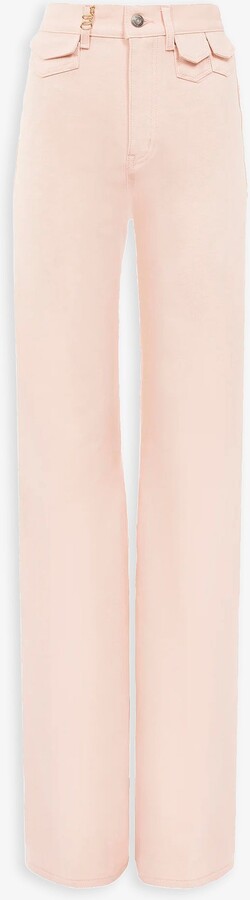 Chloé High-rise pink denim flare jeans