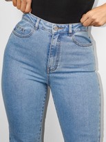 Thumbnail for your product : Missguided High Waisted Comfort Stretch Mom Jean Blue