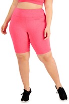 Thumbnail for your product : Ideology Plus Size Sweat Set Bike Shorts, Created for Macy's