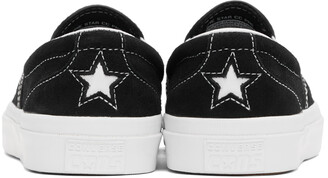 Converse Black Suede One Star Slip-On Sneakers