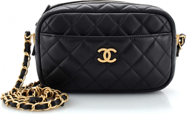 CHANEL MADEMOISELLE SM CAMERA BAG WITH ORIGINAL RECIPTS, DUST BAG & BOX  *PRE-OWN