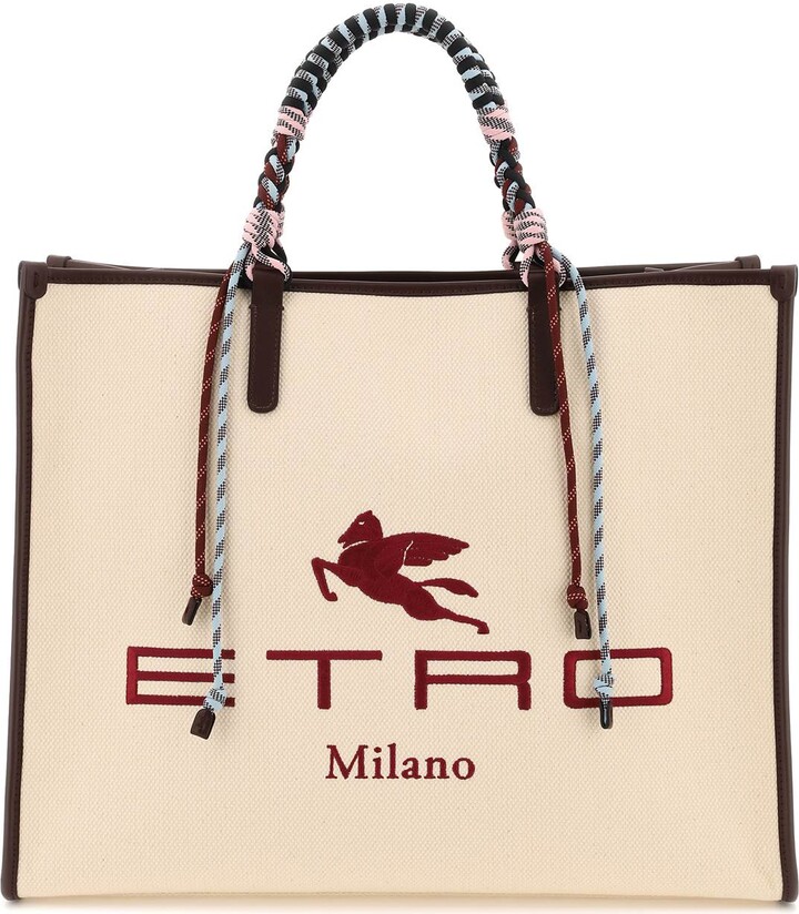 Etro Tote Bag With Braided Handles