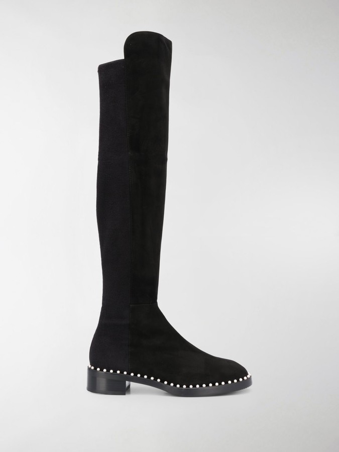 luxella hotfix embellishment over the knee boots
