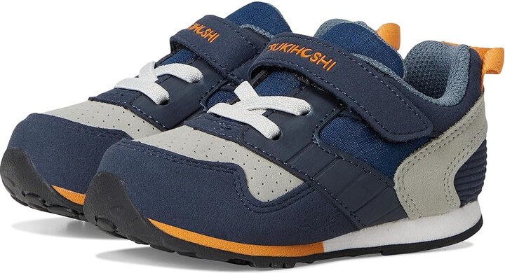 Tsukihoshi Racer (Toddler/Little Kid) Boys Shoes Navy/Orange : 10 Toddler M, Synthetic/Textile