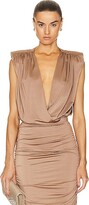 Thumbnail for your product : L'Agence Akari Bodysuit in Beige