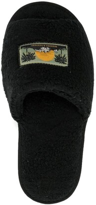Desmond & Dempsey Logo Open-Toe Sandals