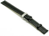 Thumbnail for your product : Tag Heuer 18mm Leather Men's Watch Band Croco DEPLOYMENT CLASP Black For